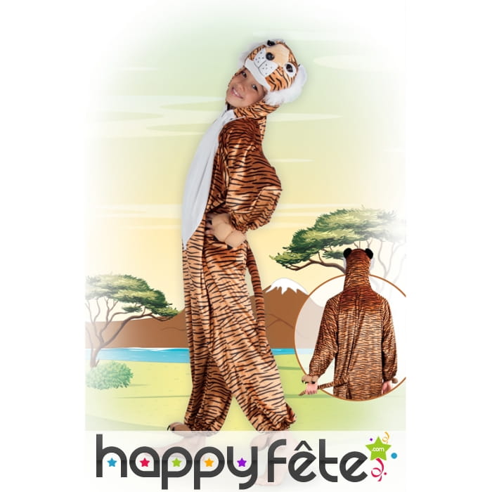 Combinaison tigre en peluche