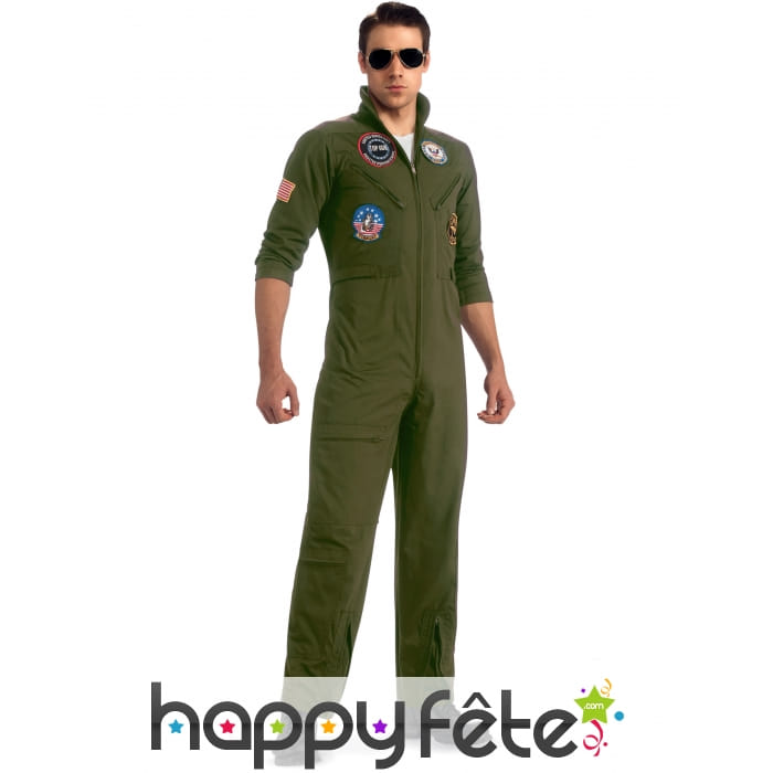 Combinaison Top Gun avec lunettes