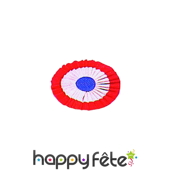 Cocarde tricolore papier 12cm adhesif