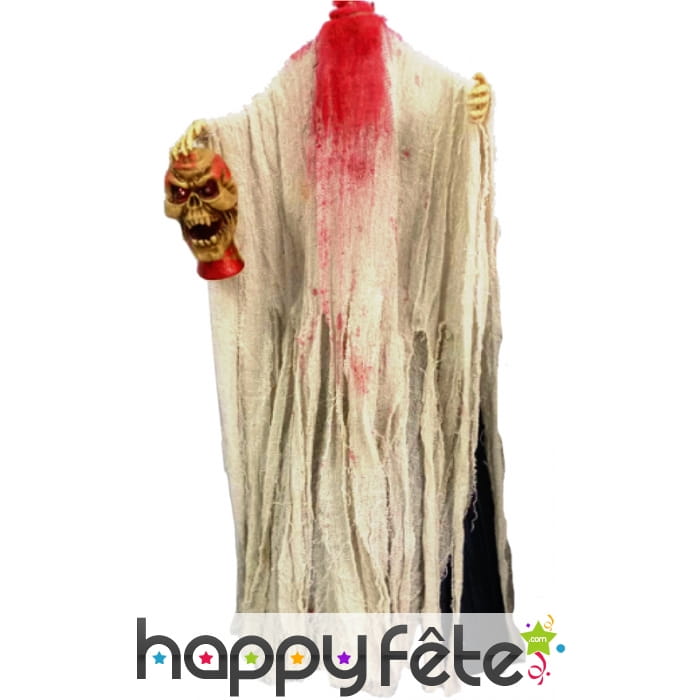 Cadavre tête qui crie hurle et bouge