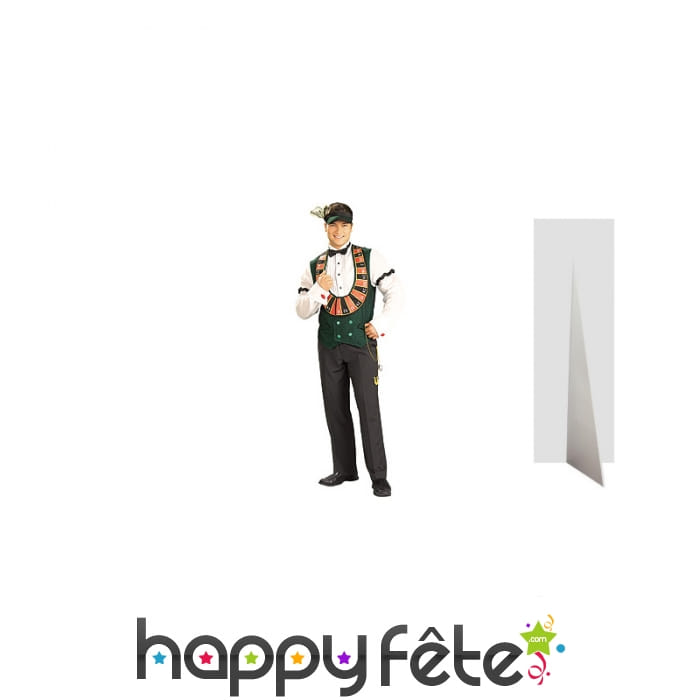 Croupier taille réelle en carton plat