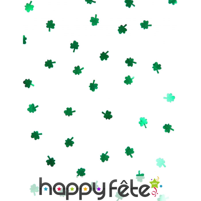Confettis trèfles verts St Patrick, 28g