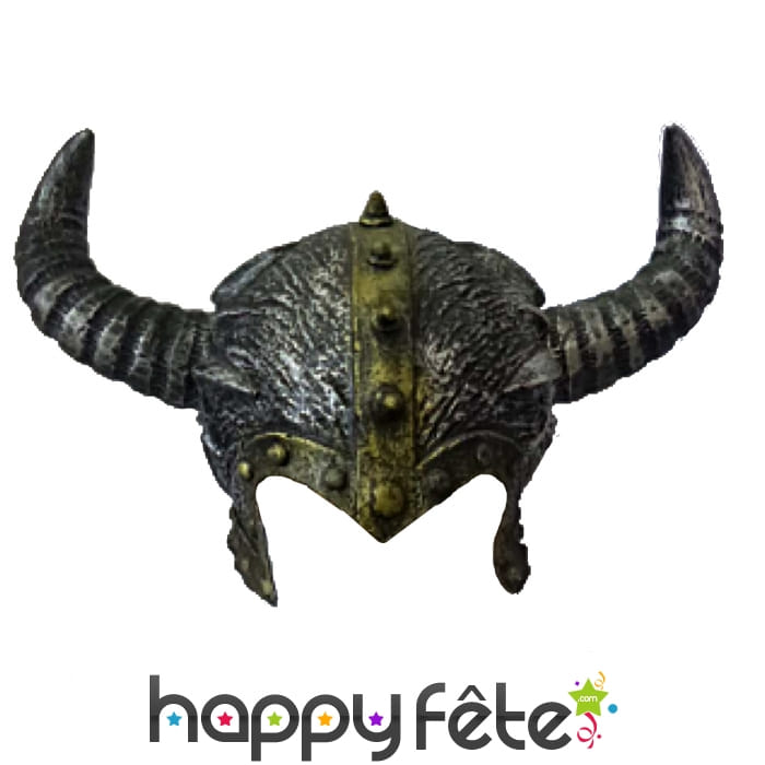 Casque vicking avec cornes en latex
