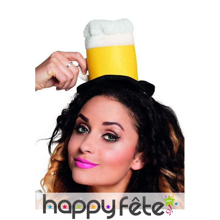 Chapeau verre de bière