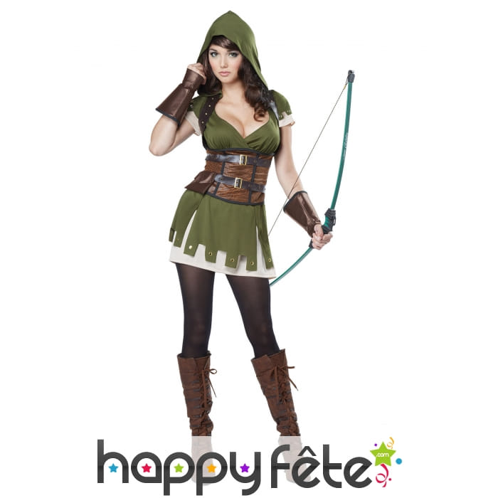 Costume vert de femme archer