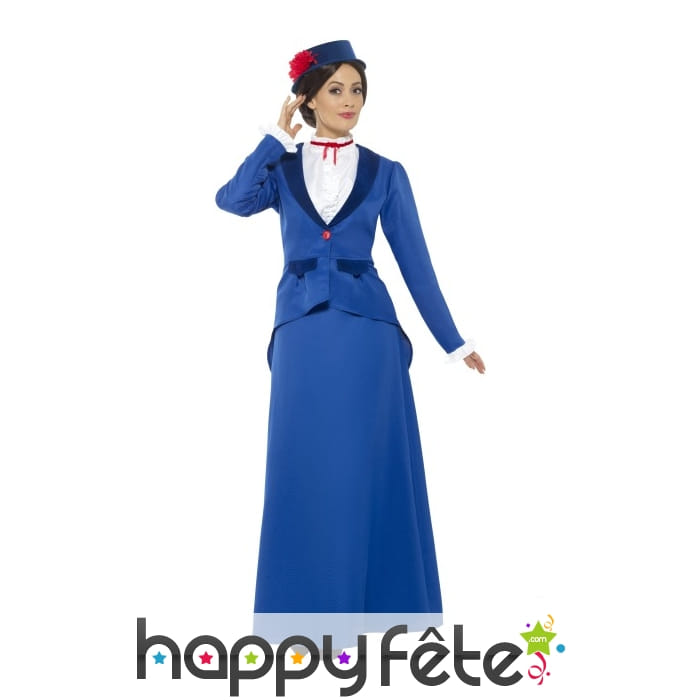 Costume victorien de nounou pour femme