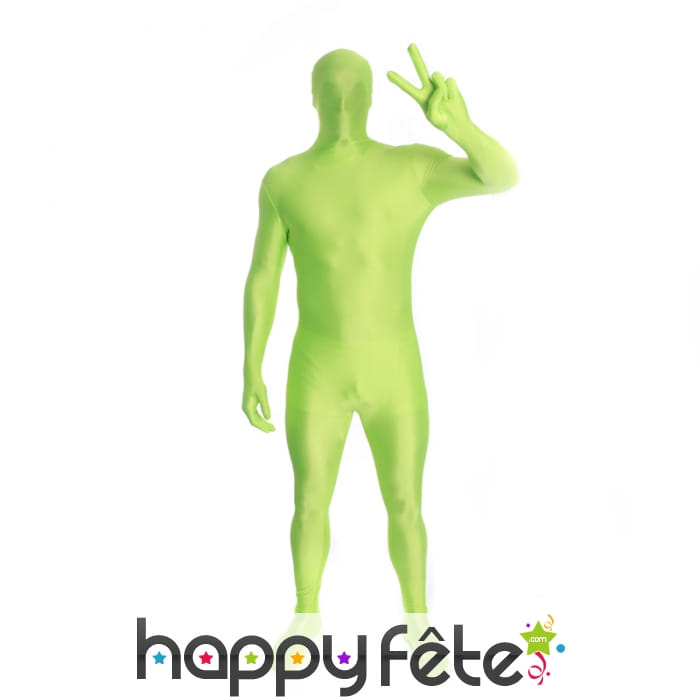 Combinaison verte phosphorescente Morphsuit