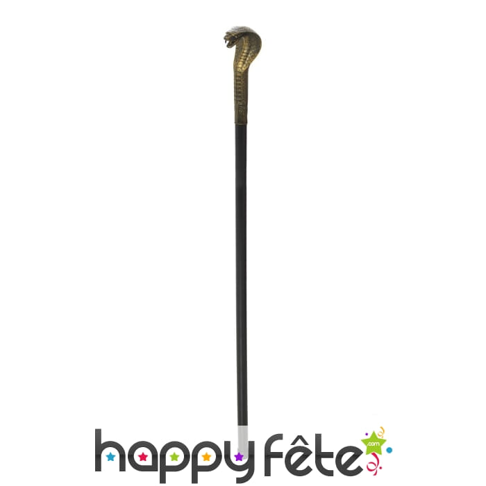 Canne vaudou tête de serpent