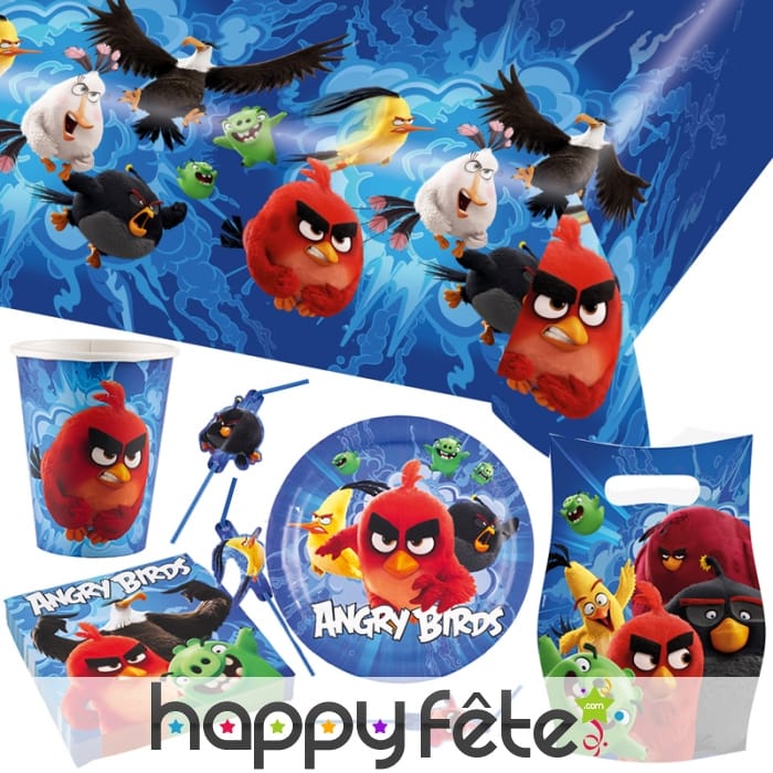Décorations Angry Birds de table d'anniversaire