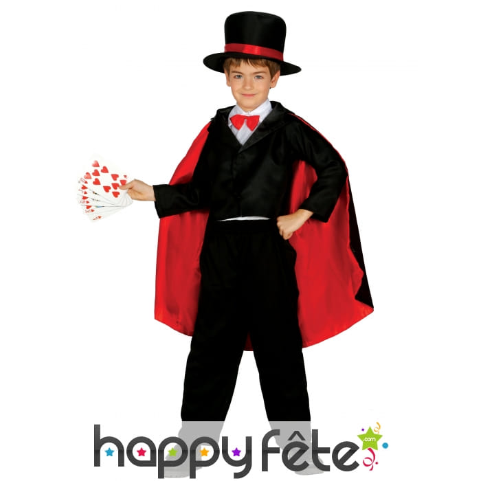Déguisement avec cape de petit magicien
