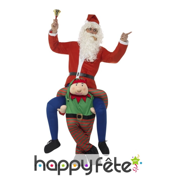 Déguisement à dos d'Elfe de Noël