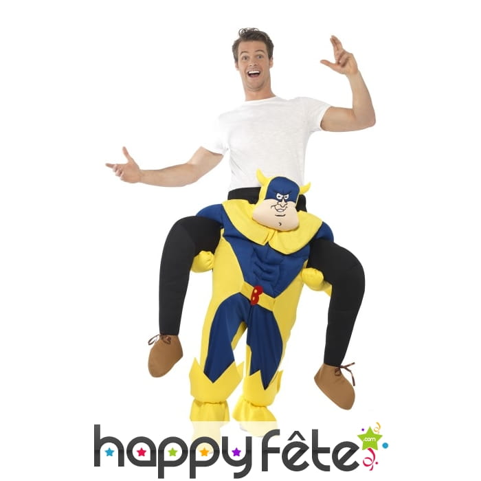 Déguisement à dos de Bananaman