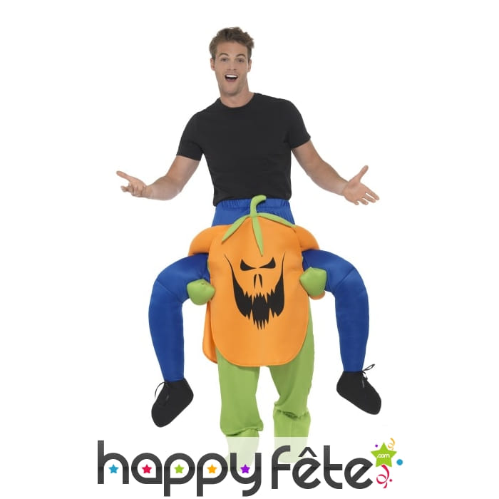 Déguisement à dos de citrouille de Halloween