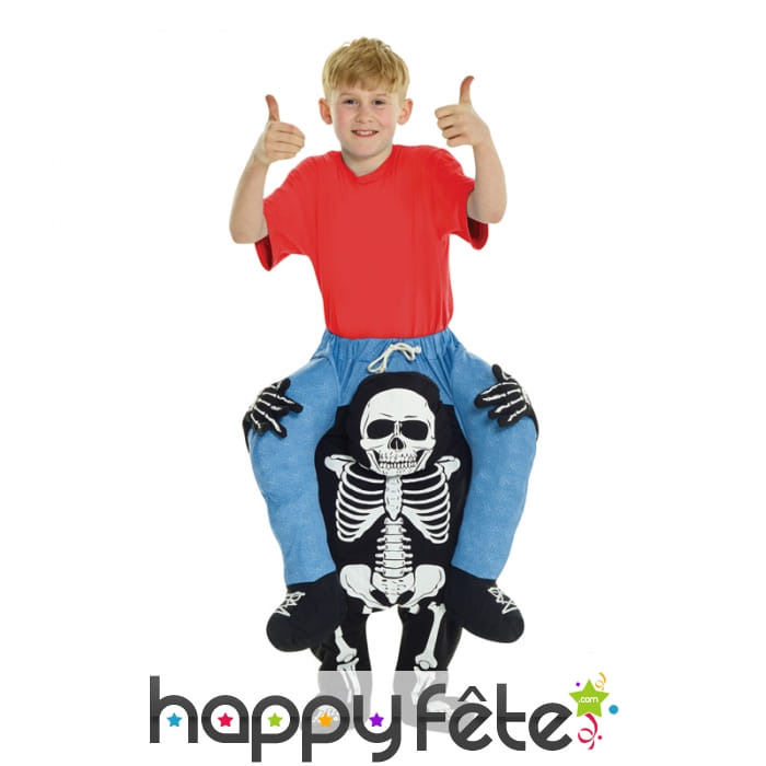 Déguisement à dos de squelette pour enfant
