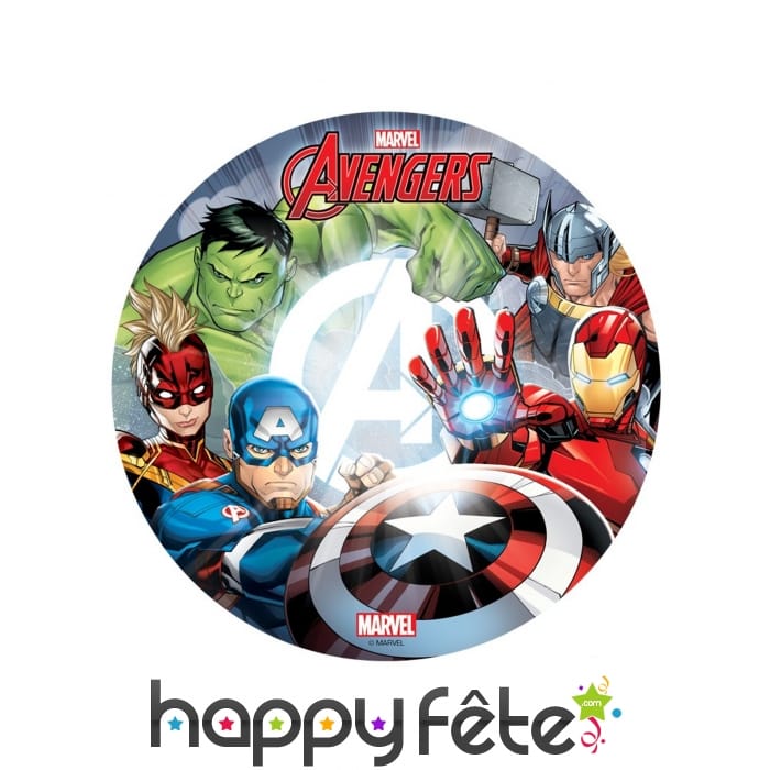 Disque Avengers en azyme de 20 cm