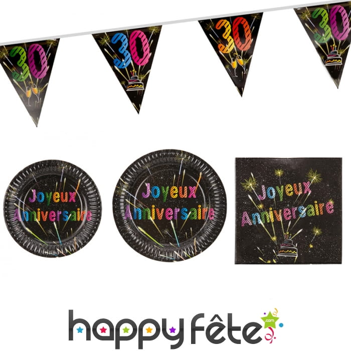 Déco Anniversaire feux d'artifice