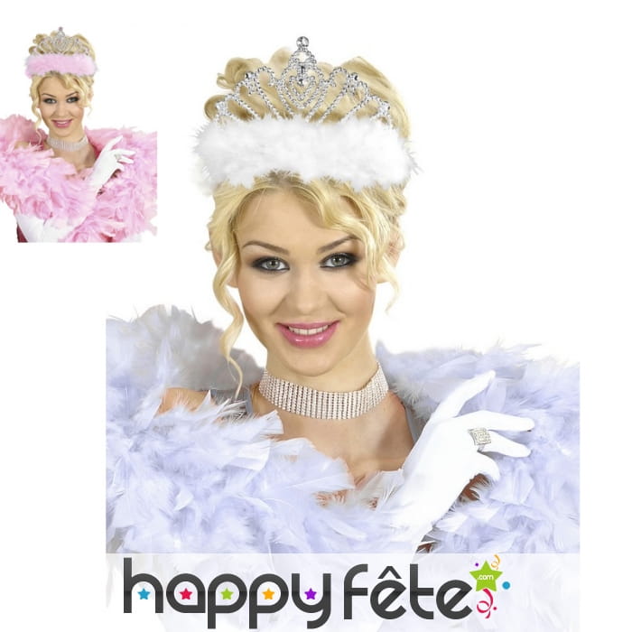 Diadème avec froufrous, sur barrette