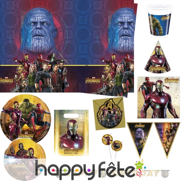 Déco Avengers Infinity War pour anniversaire