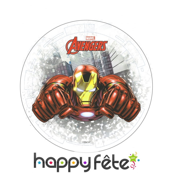 Disque azyme Iron Man Avengers de 20cm