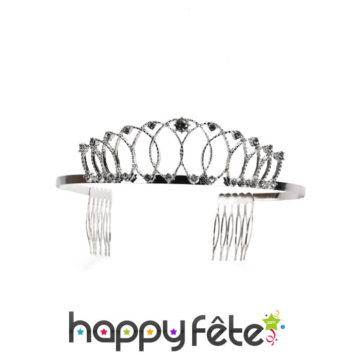Diadème argenté luxe pour femme