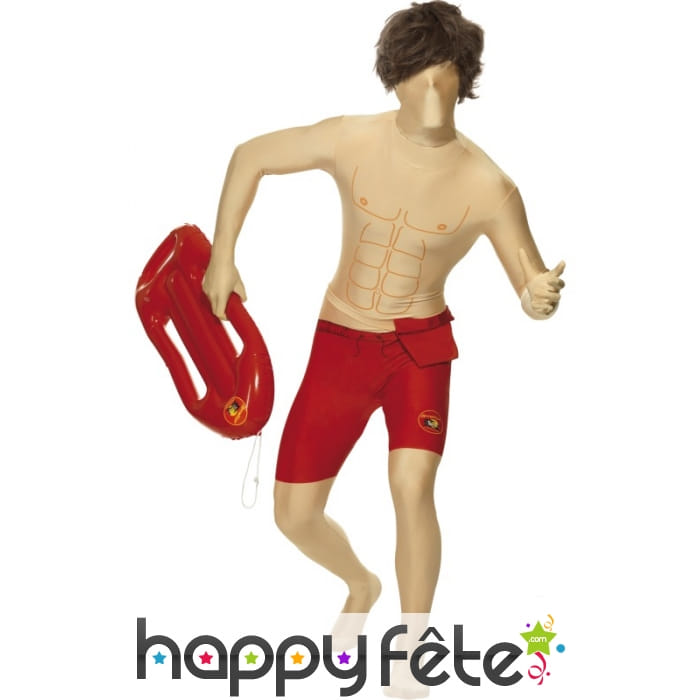 Déguisement alerte malibu seconde peau homme