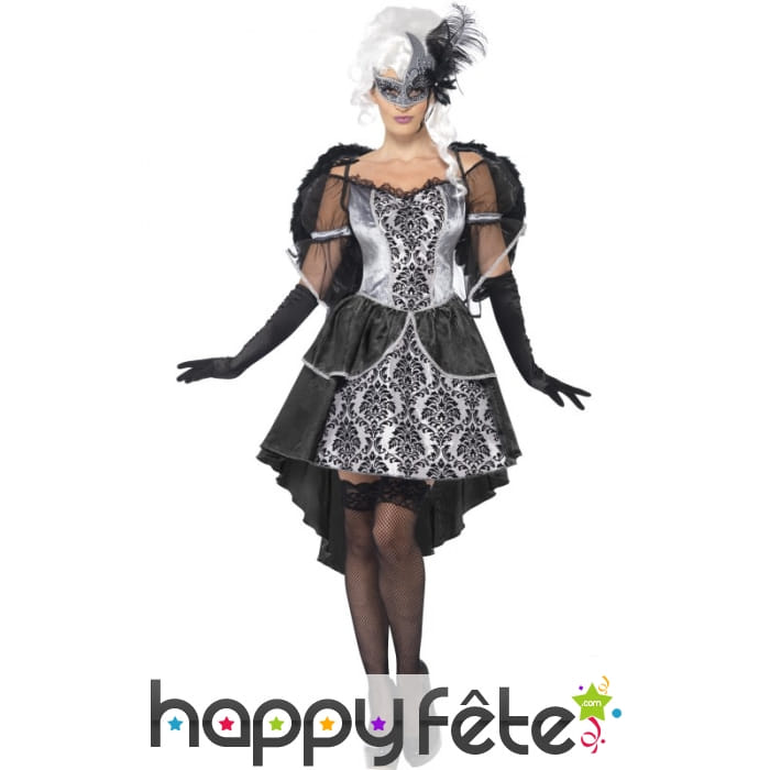 Déguisement ange noir mascarade