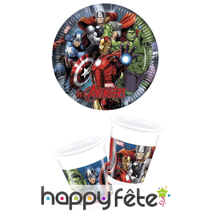 Décorations Avengers power de table d'anniversaire