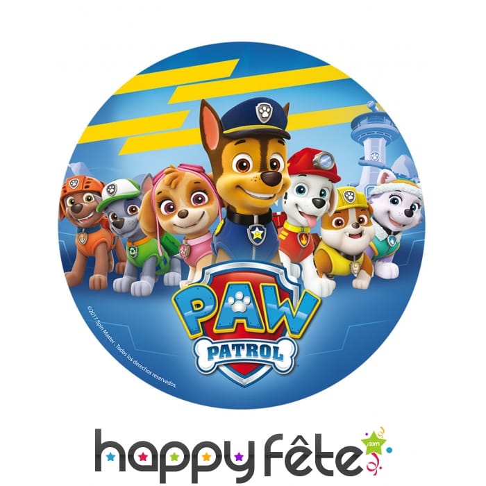 Disques azyme Pat Patrouille de 20cm