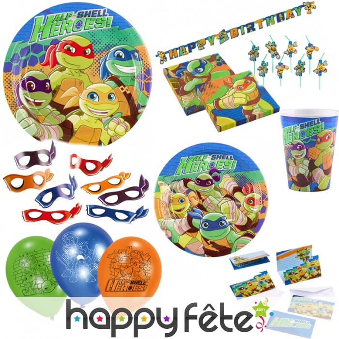 Décoration anniversaire sur le thème Tortues Ninja