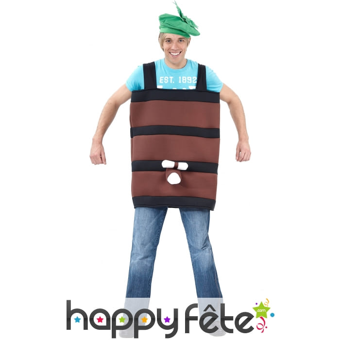 Déguisement baril de vin