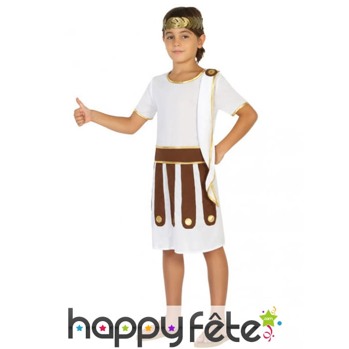 Déguisement blanc de petit romain