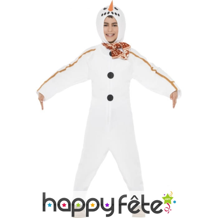 Déguisement bonhomme de neige garçon