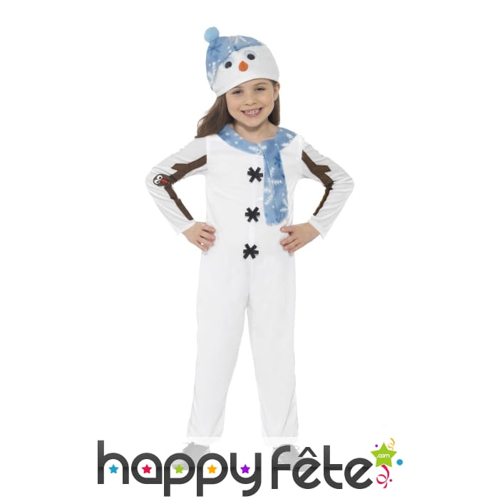 Déguisement bonhomme de neige pour enfant