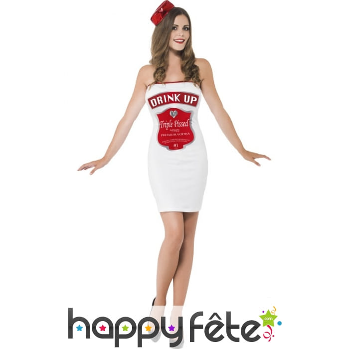 Déguisement bouteille Drink Up pour femme