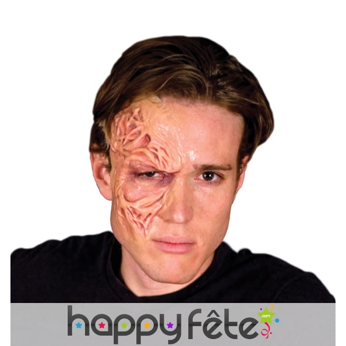 Demi brûlure de visage Freddy Krueger