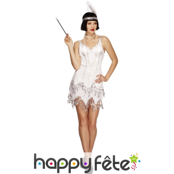 Déguisement blanc jeune fille délurée sexy