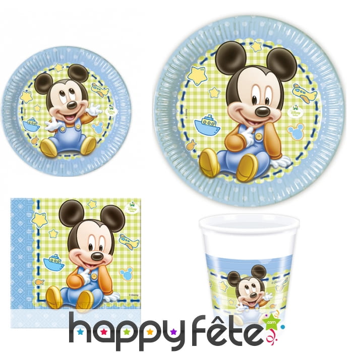 Déco Bébé Mickey d'anniversaire