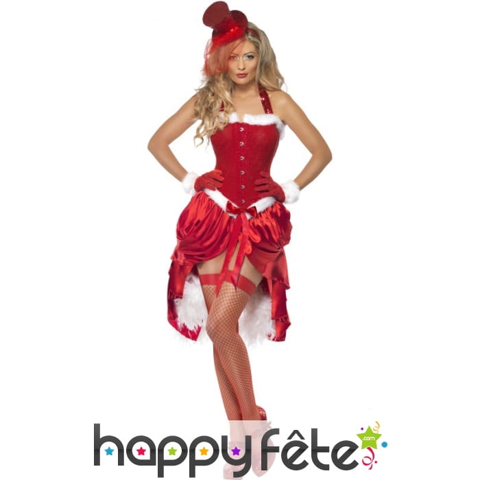 Déguisement burlesque noel femme sexy
