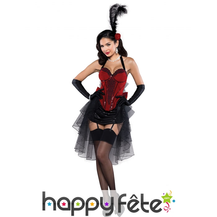 Déguisement Burlesque permium avec corset