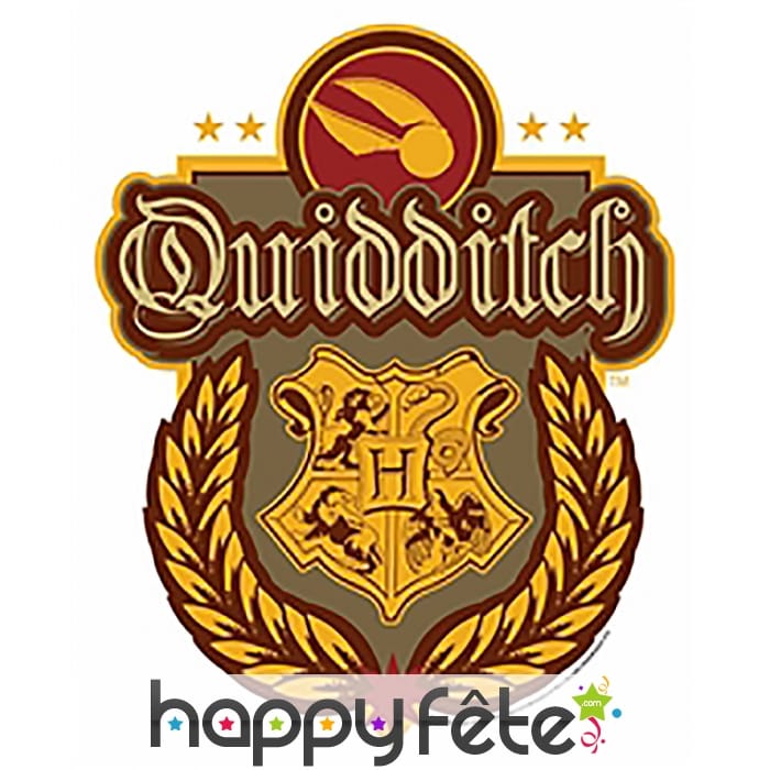 Décoration blason Quidditch, Harry Potter