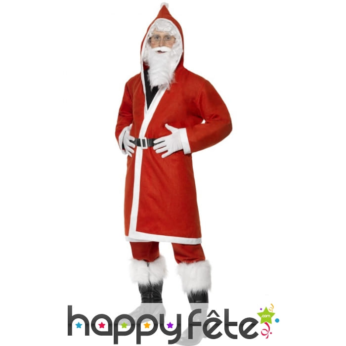 Déguisement blanc rouge pere noel