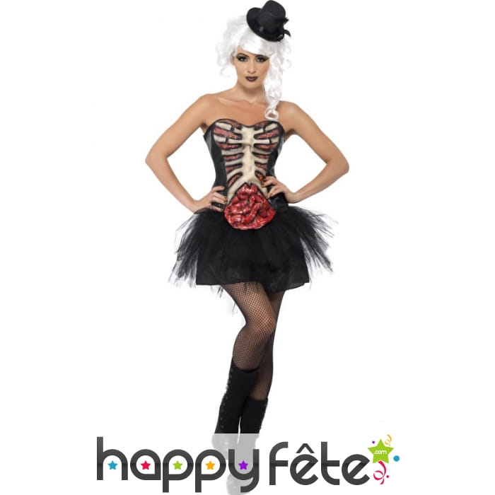 Déguisement burlesque squelette intestin