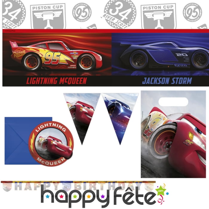 Décorations Cars 3 pour anniversaire