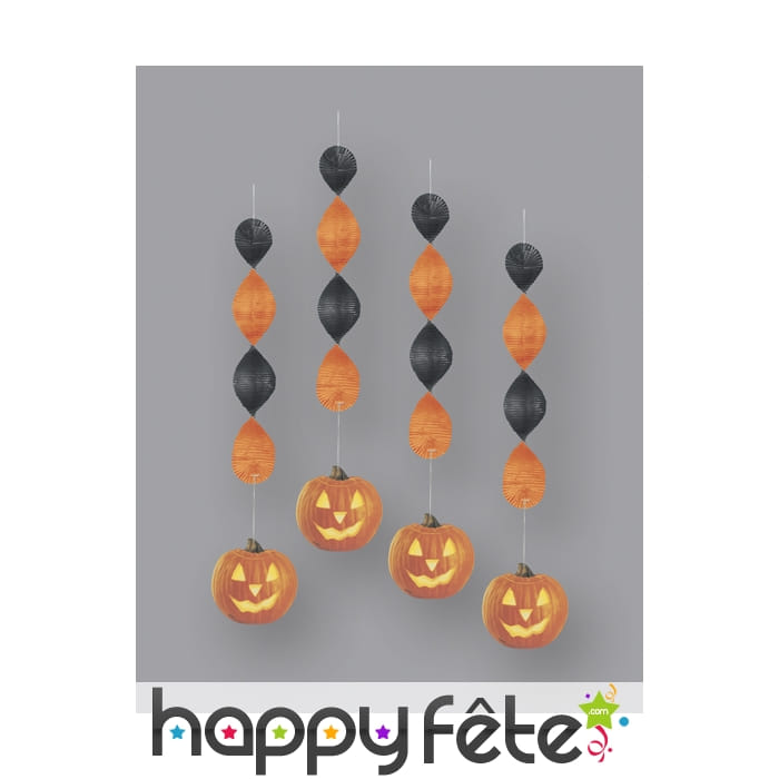 Décorations citrouille à suspendre