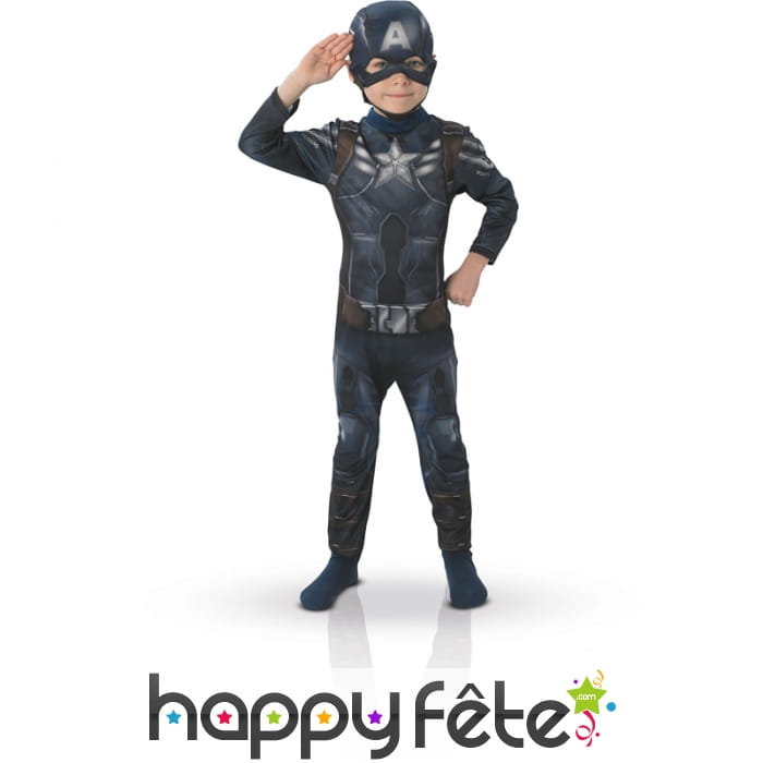 Déguisement captain america winter soldier, enfant