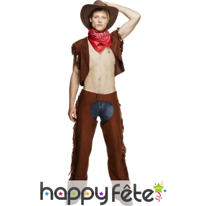 Déguisement cow boy marron