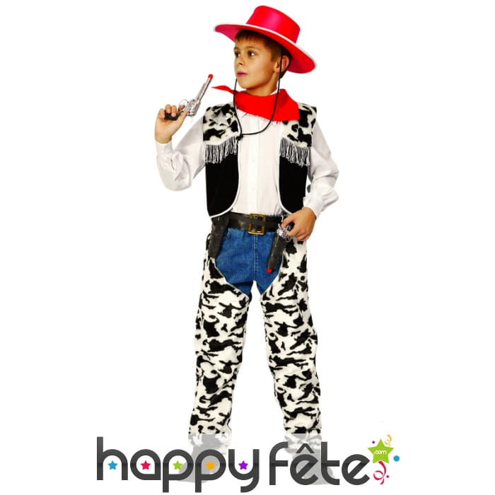Déguisement cow-boy vachette pour enfant
