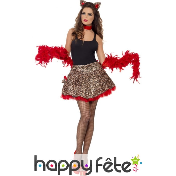 Déguisement costume de chat disco femme