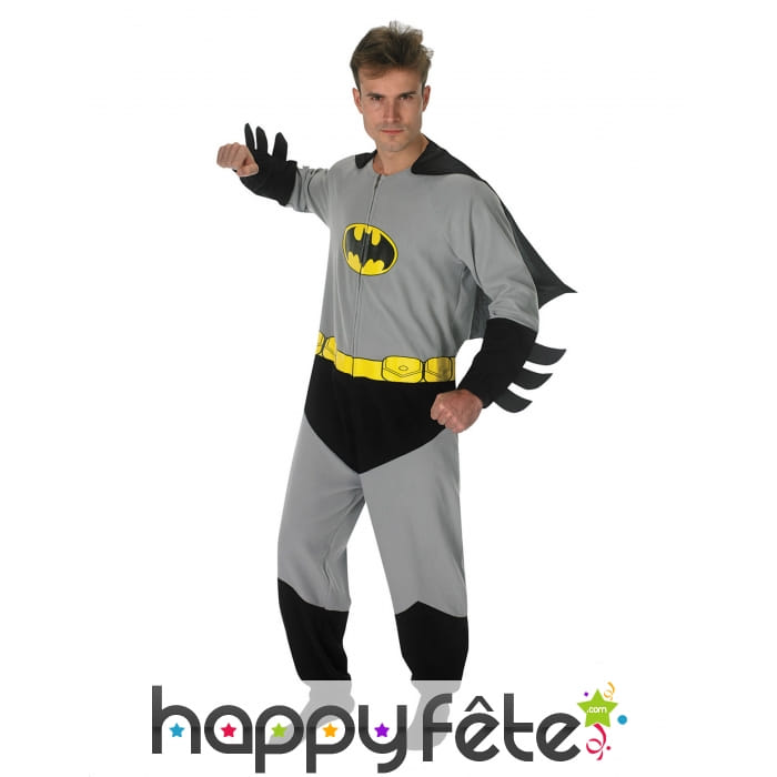Déguisement classic gris de Batman pour homme