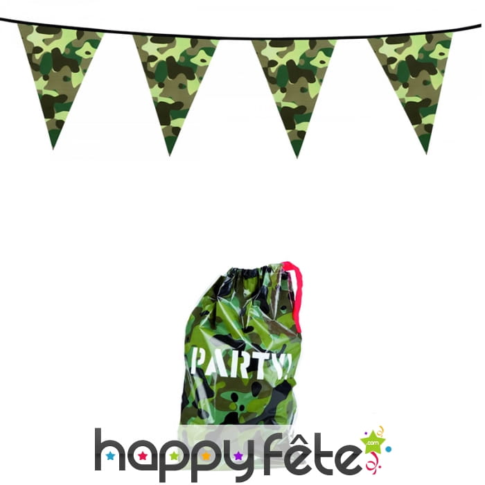 Décorations camouflage pour anniversaire